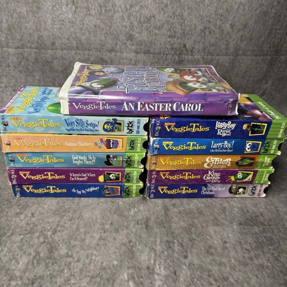 VeggieTales Children's Family Christian Values Lot Of 11 VHS